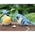 thumbnail image 1 of Figuras de Pájaros DYNWAVEMX Azules Y Naranjas de Resina Pintadas a Mano Decoración de Jardín Juego de 2, 1 of 8
