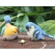 thumbnail image 1 of Estatuillas de Pájaros de Resina Vívidas 3 Pulgadas Shamjiam Adornos para El Hogar Y El Jardín Juego de 2 Decoración de jardín, 1 of 8