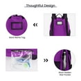 thumbnail image 7 of Basketball Backpack Soccer Bag for Men Drawstring Sports Backpacks with Shoe Compartment Wet Pocket Hook Gym Equipment Bags for Women, Purple, 7 of 7