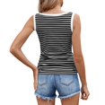 thumbnail image 2 of YUEVORA Striped Tank Tops for Women, Ribbed Color Block Slim Fit Tops for Women, Summer Casual Basic Tops, Soft Stretchy Daily Wear Sleeveless Tops, 2 of 7