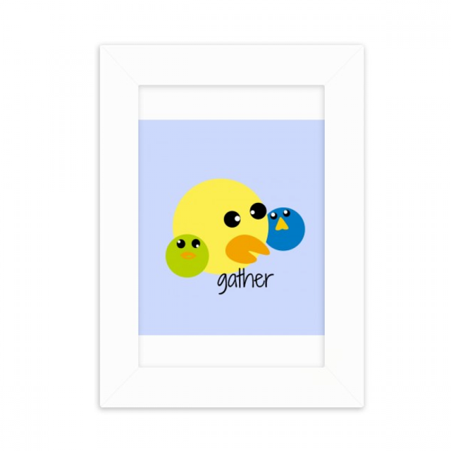 Three Bird Gather Art Deco Fashion Desktop Photo Frame Picture Display Decoration Art Painting