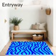 thumbnail image 3 of ODIKA 6'x9' Machine Washable Non-Slip Area Rug, Charming Cartoon Ripple Design Featuring Whimsical Waveforms High Traffic Rug, Blue, 725334, 3 of 7