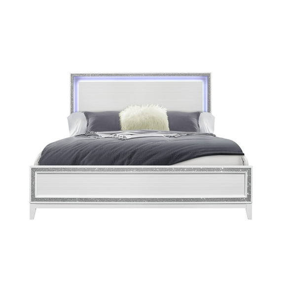 Newboti Furniture Almera Glitter White King Bed 0010