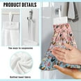 thumbnail image 6 of ZIATUBLE Rooster Floral Hand Towels for Kitchen Fast Drying Hanging Hand Towels for Bathroom Reusable Dish Towel Hand Towels Easy to Clean Hanging Kitchen Towels with Loop Dish Cloth, 6 of 7