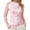 Pink, variant on Tops for Women Floral Leopard print Mesh Long TurtleNeck Sleeve with Thumb Holes Slim Clothing Fit Tees