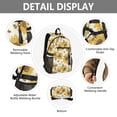 thumbnail image 4 of JIALIOU 14" Laptop Backpack Waterproof Airline Approved Stylish Casual Daypack for Travel Business College Work, Sunflowers Honey Bee, 4 of 8