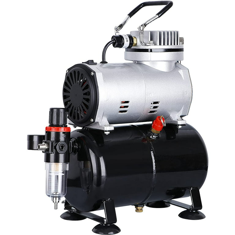 OPHIR 110V 220V Tank Air Compressor with Dual Action Airbrush Gun Paint Kit  for Model Hobby Cake Decorating Nail Art_AC090+AC005 - Price history &  Review, AliExpress Seller - O'S AIRBRUSH Store