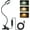 Black, variant on Clip on Light Reading Lights , 48 LED USB Desk Lamp with 3 Color Modes 10 Brightness, Flexible USB Clamp Bedside Lamp, Eye Caring Book Light for Studying/Working/Gaming (Black)