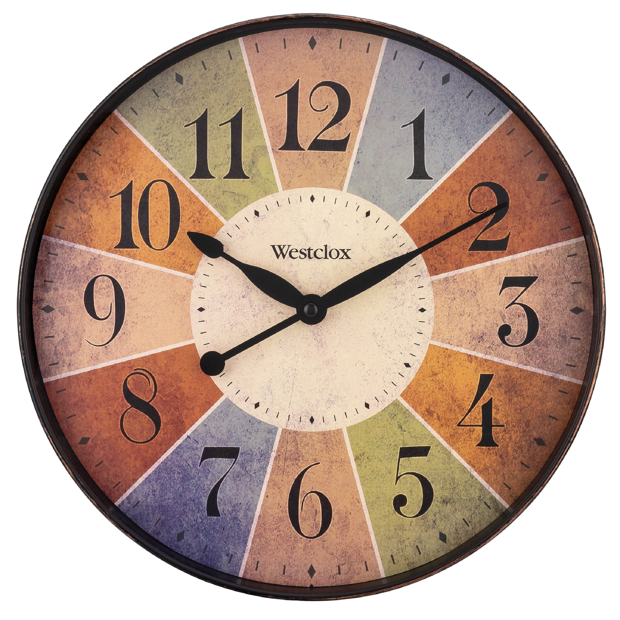 32897 12 MULTICOLOR DIAL WALL CLOCK