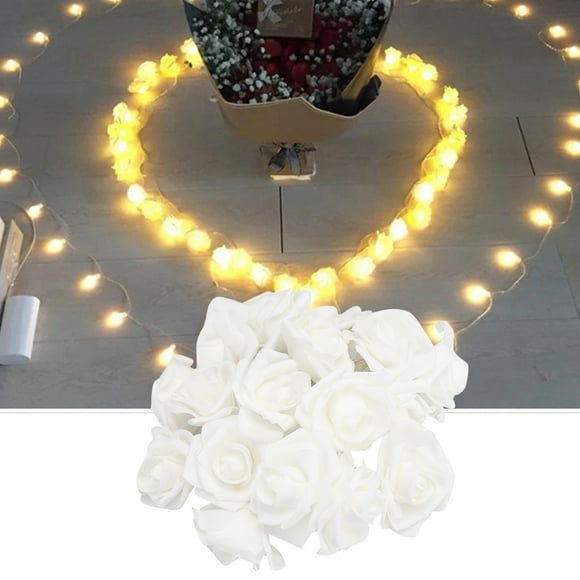 Luces De Cadena De Rosas, 3 Metros 20Led Usb Luces De Luces De Cadena De Hadas De Rosas Para La Decoración De La Boda Del Rbol Rosa For Día De San Valentín(Blanco Cálido) Ecomeon no