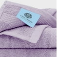 thumbnail image 6 of White Classic Luxury Lavender Bath Towel Set - Combed Cotton Hotel Quality Absorbent 8 Piece Towels | 2 Bath Towels | 2 Hand Towels | 4 Washcloths - 8 Pack | Lavender, 6 of 9