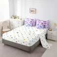 thumbnail image 3 of Rainbow Unicorn Comforter Set 7 Piece Bed in a Bag Twin,Cute Dreamy Horse Bedding Sets,Princess Magical Animal Sheet Set with Comforter Cupcakes Dessert Bed Set,Kawaii Unicorn Gifts, 3 of 5