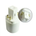 thumbnail image 3 of Carroterr G24q 4 Pin 15mm To E27 E26 Screw Light LED Bulb·Lamp Hold Adapter юш Z5F4, 3 of 9