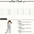 thumbnail image 3 of GILIGEGE Women's Jumpsuits Tropical Strapless Jersey Jumpsuit Wide Leg Overall Sleeveless Outfit Casual Beach Overalls for Women Loose Fit Summer Double Layer Cotton One Neck Pocket Waist Jumpsuit, 3 of 5
