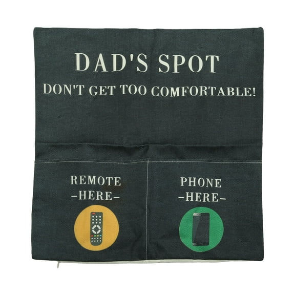 Stylish Sofa Pillow Case with Remote Control Phone Holder Convenient Home Decor and Storage Solution