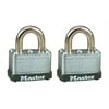Master Lock 22T 1-1/2" No. 22 Warded Laminated Padlocks 2 Pack