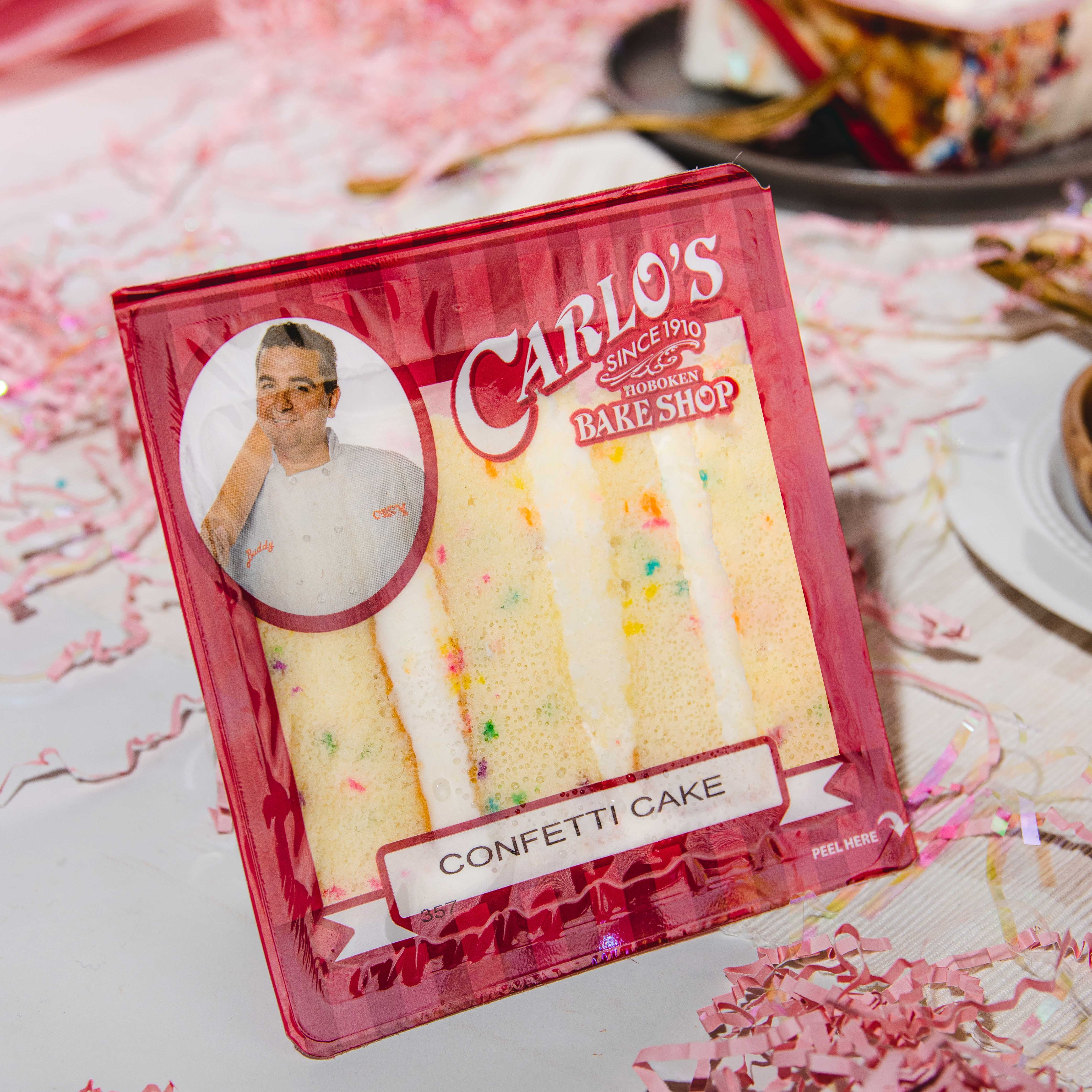 Carlo's Bakery Confetti Cake Slice, 6.25 oz., 1 Count, Refrigerated