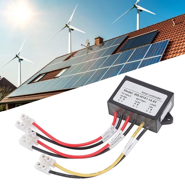 Régulateur Photovoltaïque, Surchauffe 150W MPPT Régulateur Solaire IP67 pour Extérieur 12.6v, 13.8v, 14.6v