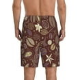 thumbnail image 3 of Naloa Coffee and Flowers Men's Short Pajama Pants, Lounge Comfort Shorts with Elasticized Waistband and Side Pockets - X-Large, 3 of 9