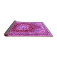 thumbnail image 2 of Ahgly Company Indoor Square Medallion Purple Traditional Area Rugs, 3' Square, 2 of 4