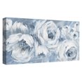 thumbnail image 4 of Masterpiece Art Gallery Contemporary Blues White Ranunculus by Nan Canvas Art 24" x 48", 4 of 4