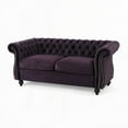thumbnail image 2 of Modern Minimalist Fabric Loveseat 61.75inches Wide for Living Room, 2 of 10