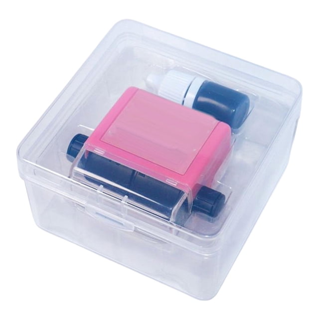 yuksok Roller Digital Teaching Stamp Portable Calculation for Preschool Children Number Pink Subtraction