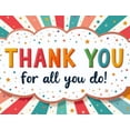 thumbnail image 3 of Rainbow Theme Thank You Banner Cloud Shape Colorful Decorations for Employee Recognition Office Celebration Party Event, 3 of 7
