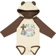 thumbnail image 3 of Inktastic Easter He Has Risen with Cross and Flowers Boys or Girls Long Sleeve Baby Bodysuit, 3 of 5
