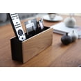 thumbnail image 4 of YAMAZAKI home 2731 2.8 x 9.8 in. Rin Pen Plus Remote Control Holder - Brown, 4 of 5
