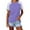 01# Purple, variant on YOTMKGDO Short Sleeve Crew Neck Shirt | Women's Patchwork Striped Color Block Loose Casual d T Shirt, summer tops for women (01# Yellow, S)