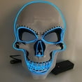 thumbnail image 1 of Halloween Mask LED Light Up Scary Skull Mask Costume Cosplay EL Wire Halloween Party, 1 of 6