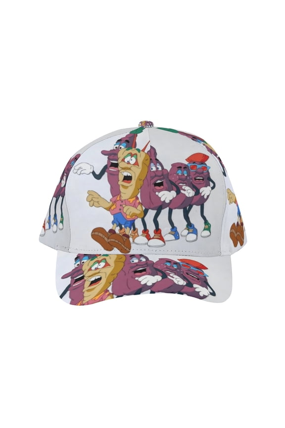 The California Raisins-theme Baseball Cap For Men, Women & Kids, Classic Flat Brim Hat Hip Hop Trucker Hat Adjustable Snapback Hat