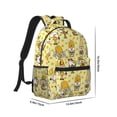 thumbnail image 2 of Uemuo Garden Honeybee Gnomes Printed Student Durable Water-resistant Backpack,Travel Backpack,Outdoor Activities Backpack, Laptop Backpack, Multi-compartment Backpack, 2 of 5