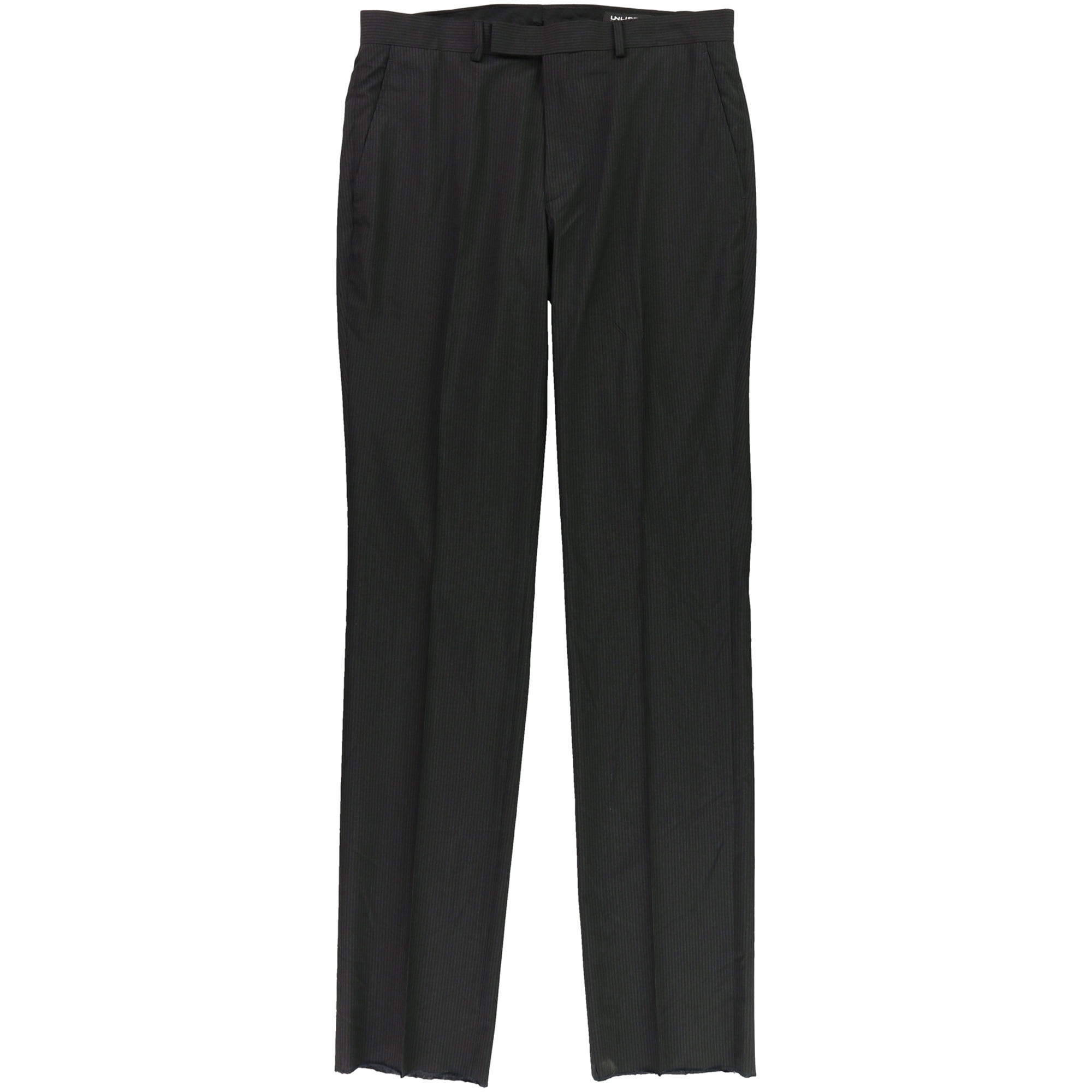 Cole Mens Striped Dress Pants Slacks, Black, 35W x 38L