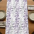 thumbnail image 5 of Table Runners 120 Inches Long Dress Scarves, Purple Grey Botanical Farmhouse Coffee/Dining/Kitchen Table Runner for Living Room, Spring Floral Summer Farmhouse 13x120 Inch, 5 of 9