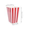 thumbnail image 5 of 25 vasos para palomitas de maíz, recipientes de papel clásicos para palomitas de maíz, cajas para palomitas de maíz con rayas retro, cajas para refrigerios, vasos de papel para refrigerios, recipien, 5 of 5