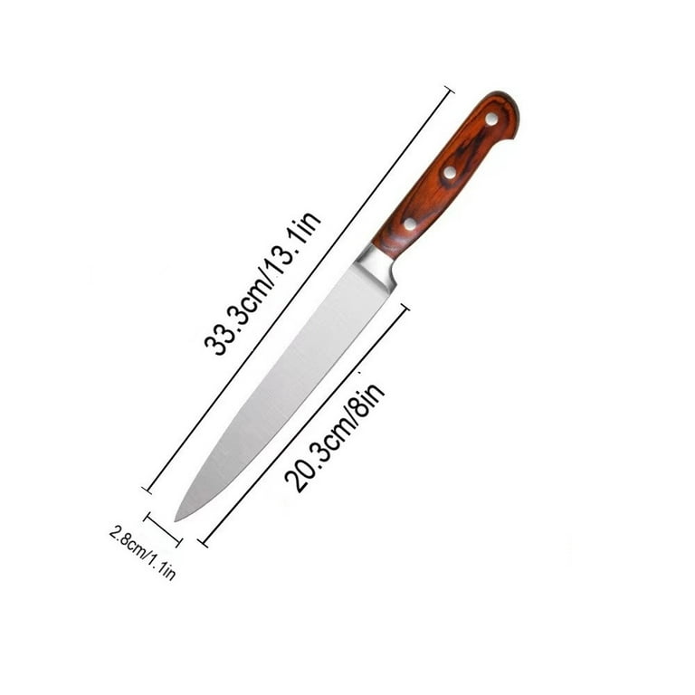 i Kito Turkey Carving Knife Set, Meat Carving Sets, Knife and Fork Meat Set  of 2 with Wood Hand