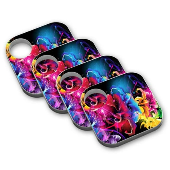 MightySkins TILE2-Bright Life Protective Vinyl Skin Decal for Tile Key Finder Phone Finder Wrap Cover Sticker - Bright Life - Pack of 4