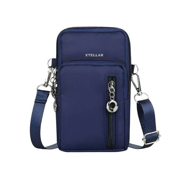 Bolso Xtellar Bandolera Impermeable Multifuncional Casual Para Mujer Color Azul