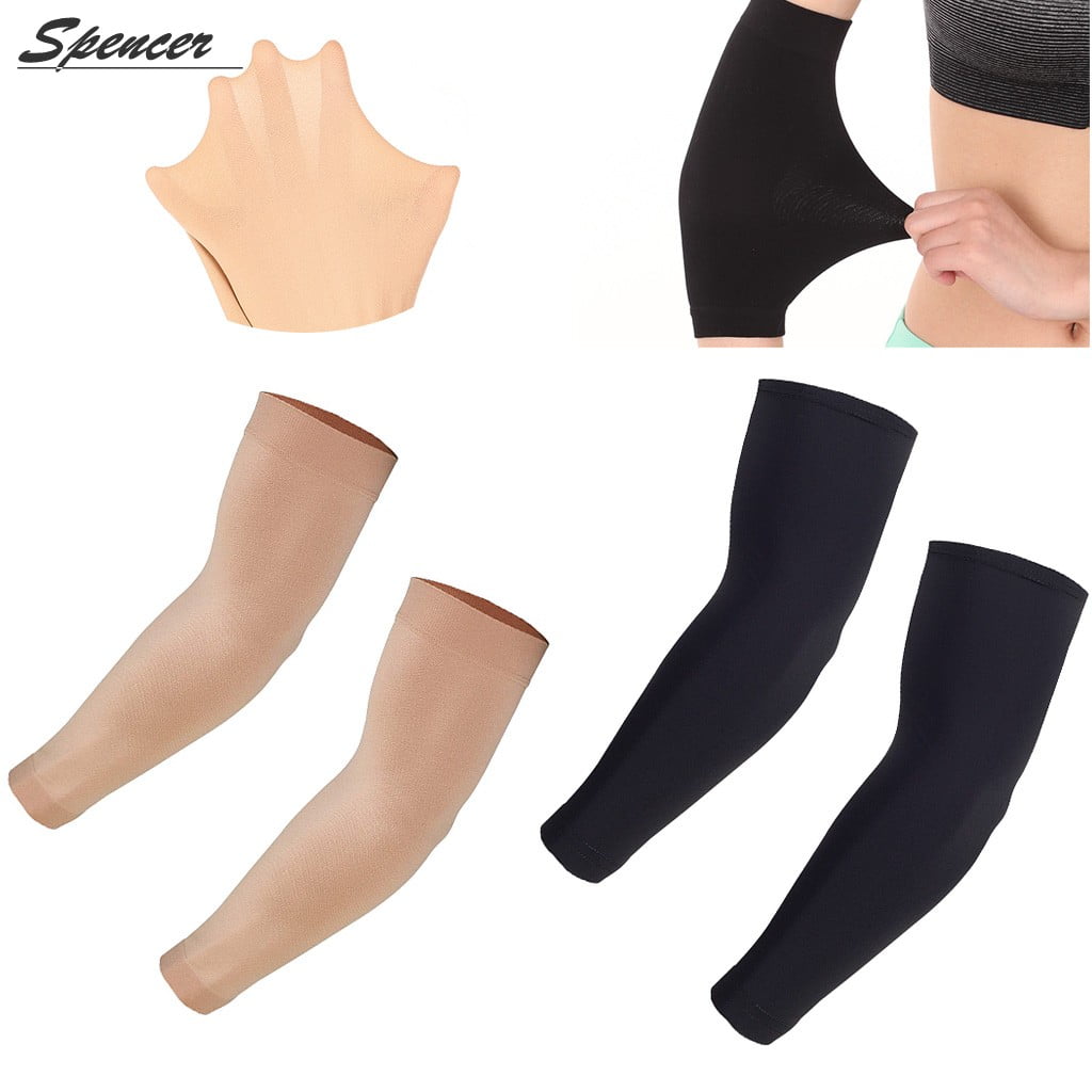 Spencer 2 Pairs Tattoo Cover Up Compression Sleeves Concealer Support