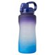 thumbnail image 2 of sweethay Botella de agua motivacional grande de 68 oz con marcador de tiempo y pajita extraíble Botella sin BPA a prueba de fugas para Fitness Gym Office Kits de desorden para acampar Numero 3 sweethay OD016991-03, 2 of 6