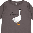 thumbnail image 4 of Inktastic French Goose says Honque Boys or Girls Long Sleeve Toddler T-Shirt, 4 of 5
