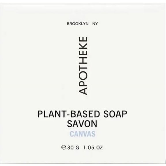 Apotheke Canvas Soap Lot of 24 each 1.05oz Soap Bars Total of 25.2oz