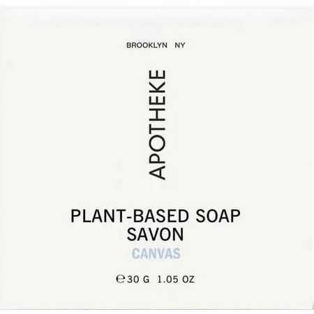 Apotheke Canvas Soap Lot of 6 each 1.05oz Soap Bars Total of 6.3oz