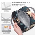 thumbnail image 3 of Disketp Vintage Leaf Flower Skull Bolsa Térmica para Almuerzo, Lonchera con Abertura Amplia y Gran Capacidad, Organizador Reutilizable para Mujeres, Hombres y Adultos, 3 of 6