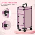 thumbnail image 2 of EasyinBeauty Rolling Portable Manicure Table with 3 Drawers, Mirror & Nail Polish Organizer, 2 of 7
