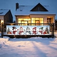 thumbnail image 6 of Christmas Yard Fence Banner Long Festive Decoration with Santa Reindeer for Outdoor Patio Railing Wall Holiday Decor, 6 of 7