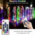 thumbnail image 4 of Underwater Pond Lights, Dimmable Submersible Led Fountain Lights with Timer, IP68 Waterproof, Colorful Light, US Plug, 4 of 8