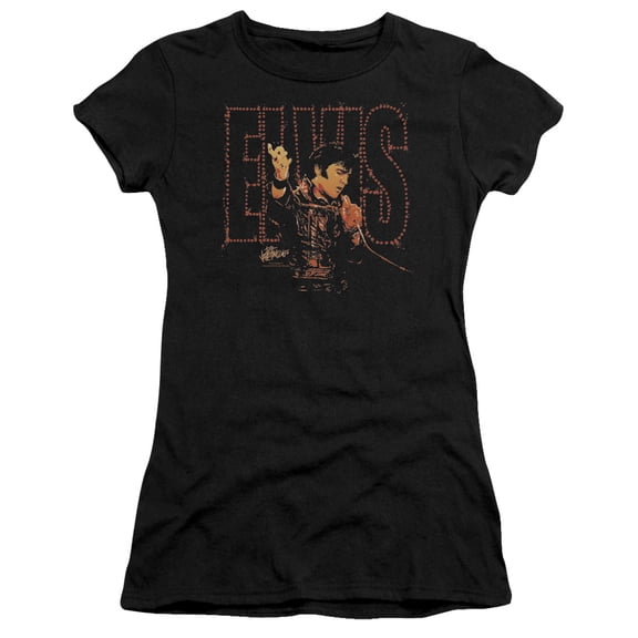 Elvis Presley Take My Hand Premium Junior Women's Sheer T-Shirt Black